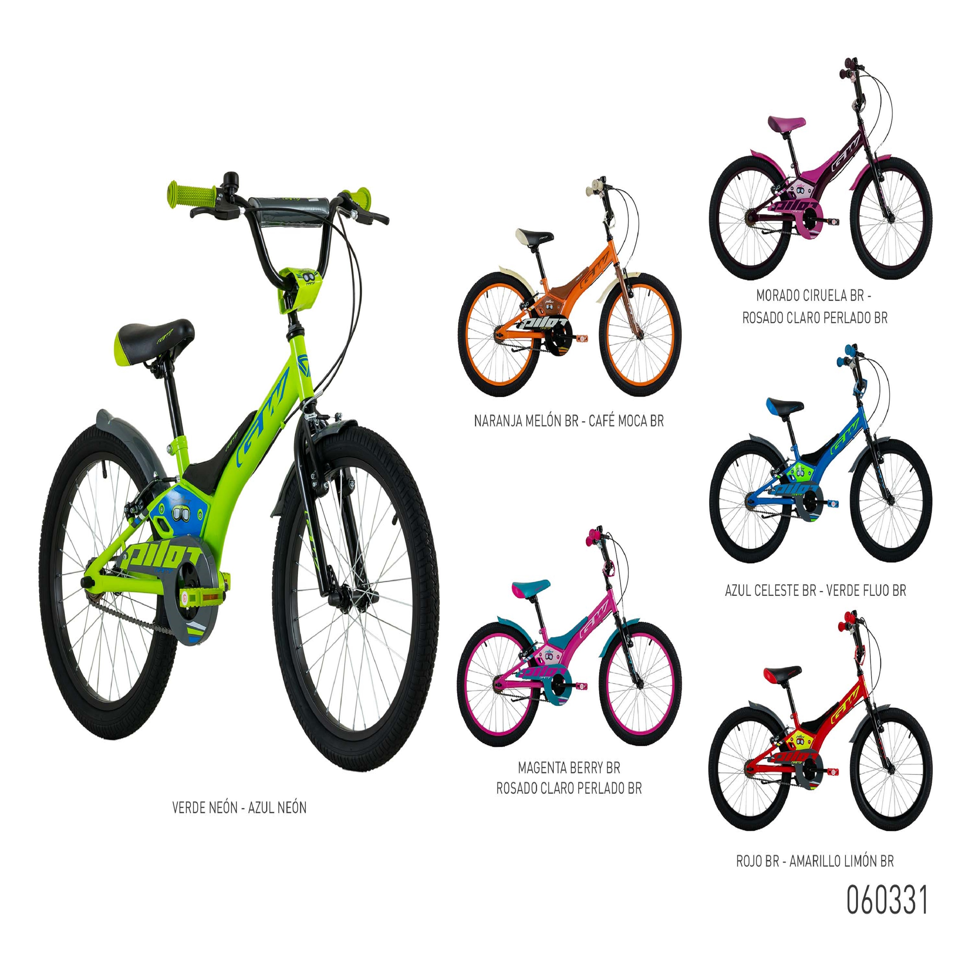 BICICLETA INFANTIL NIÑO-NIÑA 20P PILOT